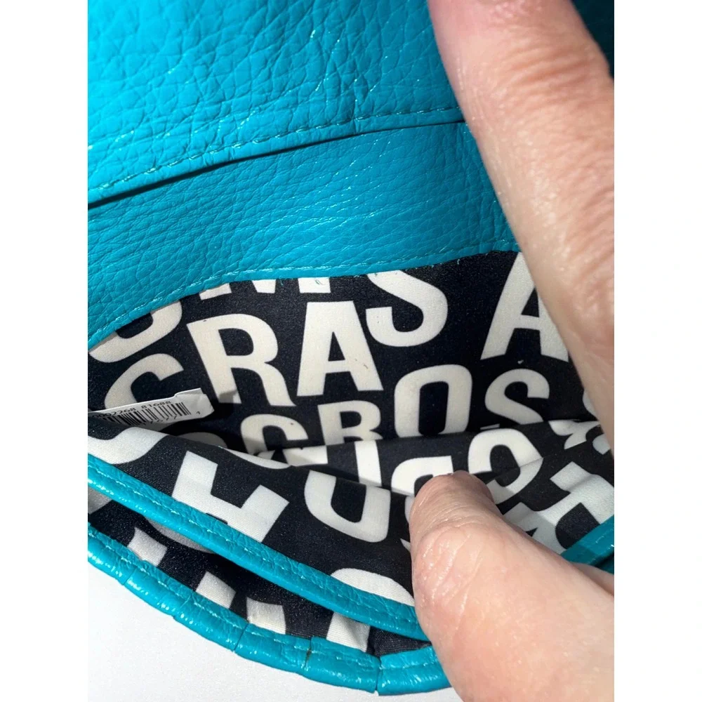 Marc by Marc Jacobs Standard Supply Navy Teal Leather Zip Around Wallet